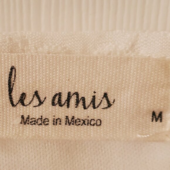 Les Amis Eyelet Knit Sleeveless Top in Ivory Size M (6-8)  color: Ivory - Picture 5 of 7